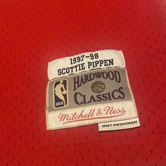 Mitchell & Ness Swingman Scottie Pippen Jersey Size M Only Worn Twice - Picture 3 of 3